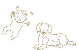 赤ちゃんと犬