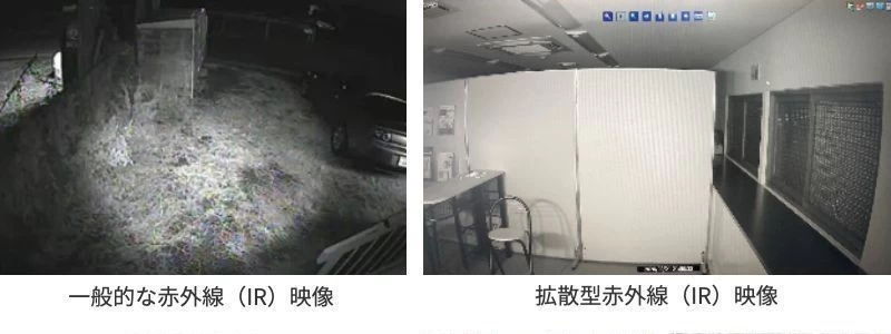 赤外線機能付き防犯カメラの最低照度 2